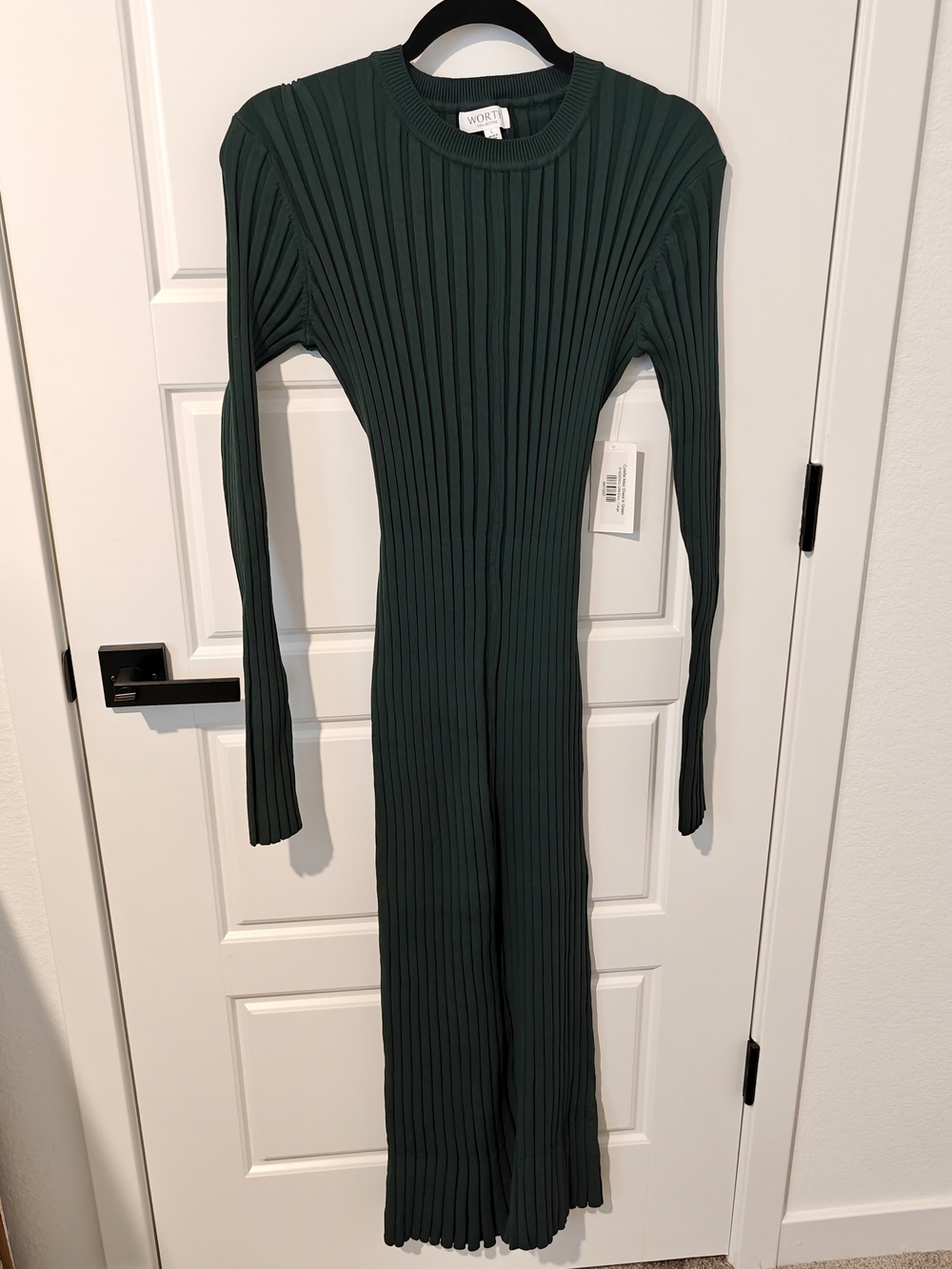 Worth Collective Colette Ribbed Maxi Dress - Green